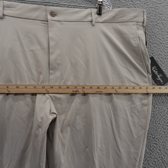 Walter Hagen Mens Big & Tall Moisture Wicking Stretch Golf Pants 52x30 Beige NWT - Picture 9 of 15